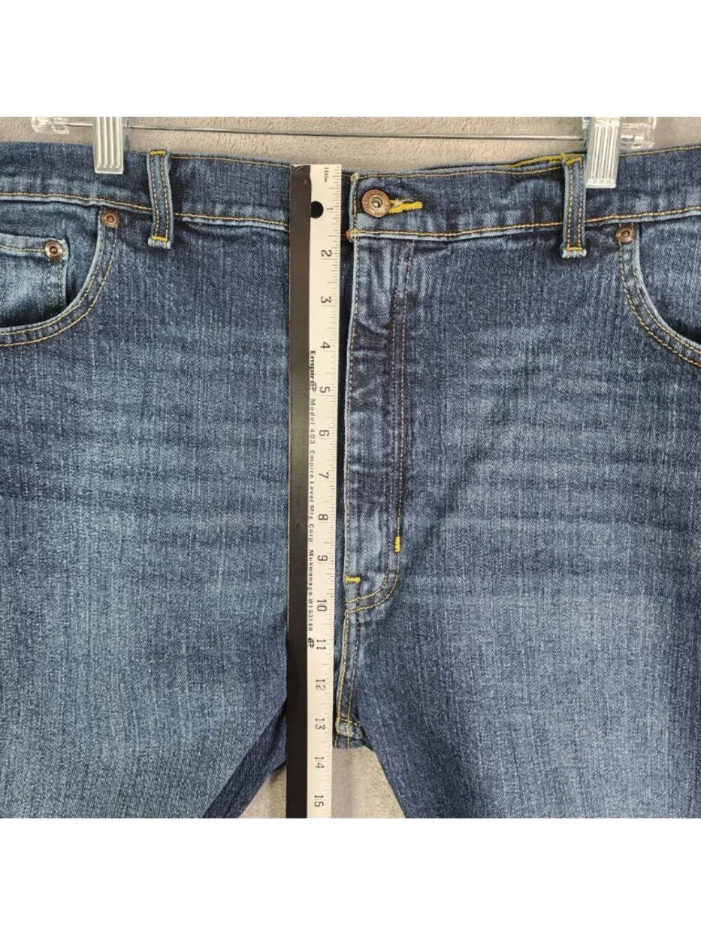 Mens St John's Bay Blue Denim Shorts Comfort Stretch 11